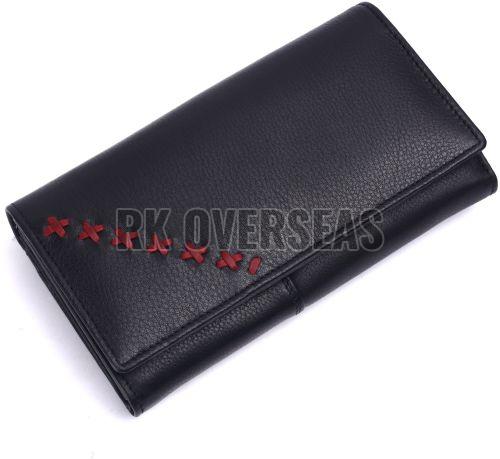 Ladies Black Leather Wallet
