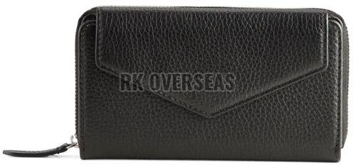 Lades Black High Quality Leather Wallet