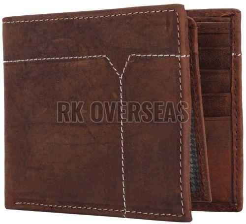Mens Hunter Brown Leather Wallet