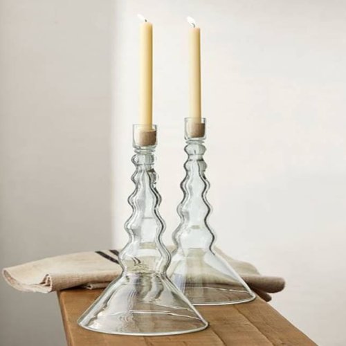 Transparent Borosilicate Candle Holder