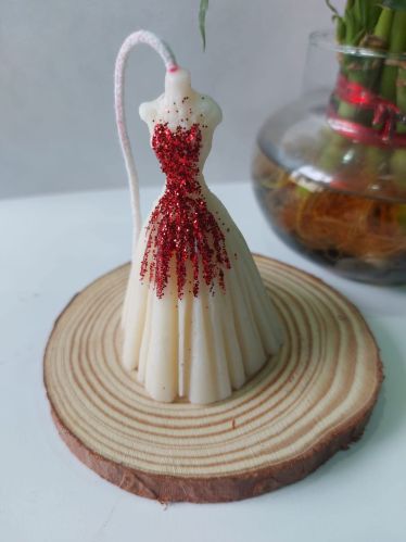 Wedding Dress Decorative Candle