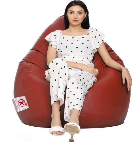 Tan Coaster Shine Teardrop Bean Bag Cover Without Beans -3XL