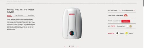 Racold Water Heater & Geyser