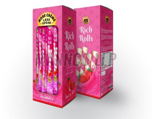 Rich Rolls Strawberry Wafer Sticks