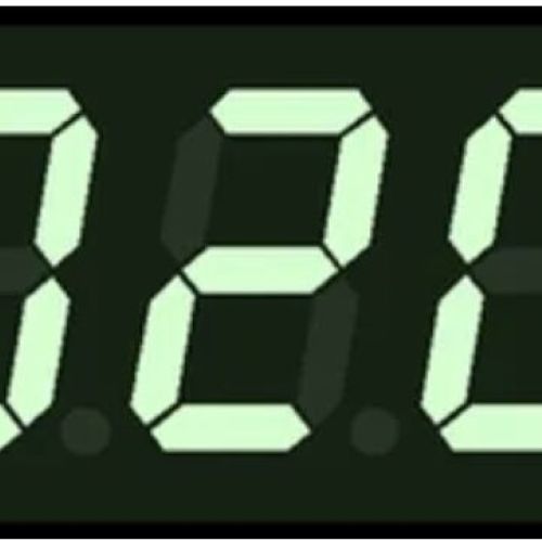 Token Number Display Board Green