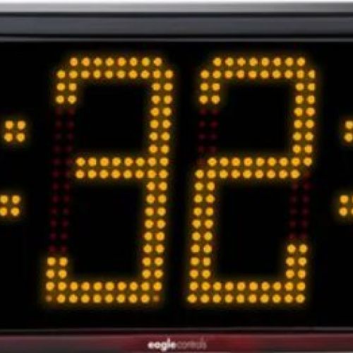 Digital Clock (30 X 12 Inch) Yellow