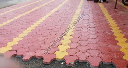 Red & Yellow Interlocking Paver Block