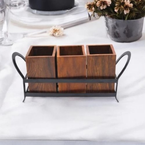 Wooden Cutlery Holder