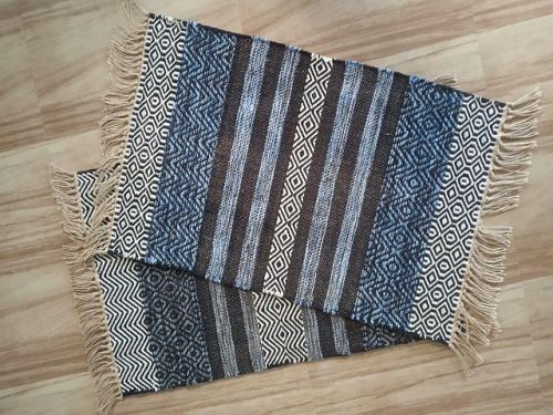 Stripes Rectangular Cotton Door Mat