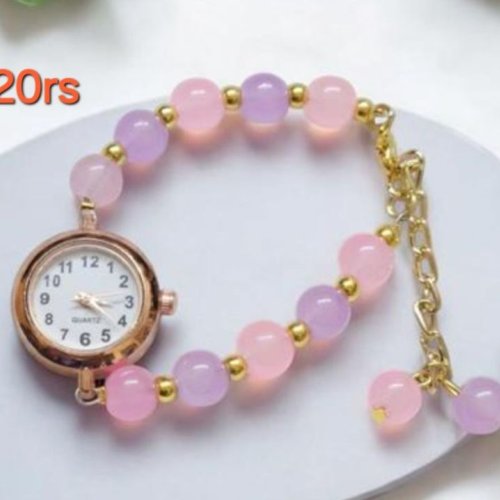 Stylish Beaded Bracelet Watch