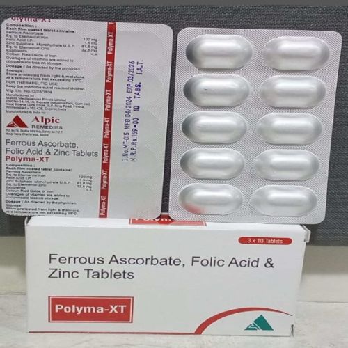 Ferrous Ascorbate, Folic Acid &AMP; Zinc Tablets