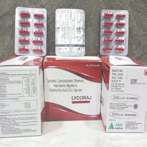 Lycopene, Cyanocobalamin, Chromium, Niacinamide, Magnesium, Vitamins, Folic Acid &AMP; Zinc Capsules