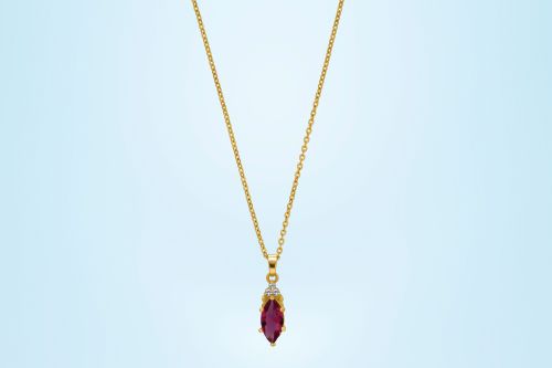 Ladies Celestial Beauty Gold Plated Pendant With Chain
