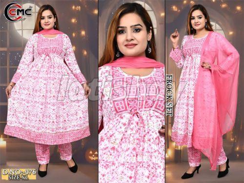 3 Piece Cotton Frock Set