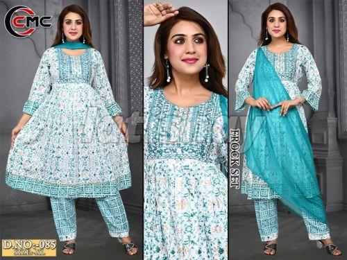 Pure Cotton Embroidery Work 3 Piece Kurti Set