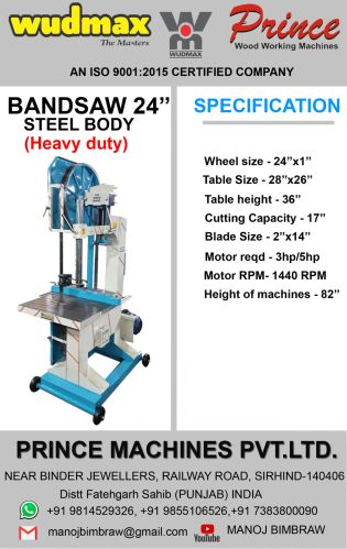 24 Inch Heavy Duty Bandsaw Machine