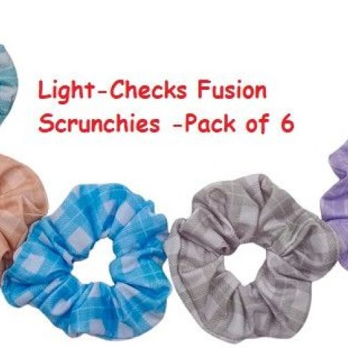 Bright Checks Hair Scrunchies-RB-171-L