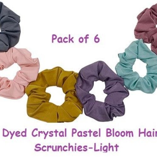 Dyed  Pastel Bloom Hair Scrunchies-RB-151-L