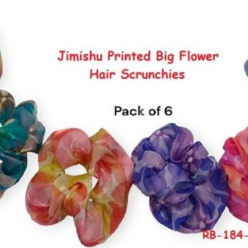 Jimishu Big Bloom Hair Scrunchies-RB-184-2
