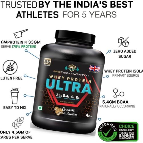 Protech Nutrition 4 Lbs Whey Protein Ultra Zero Sugar