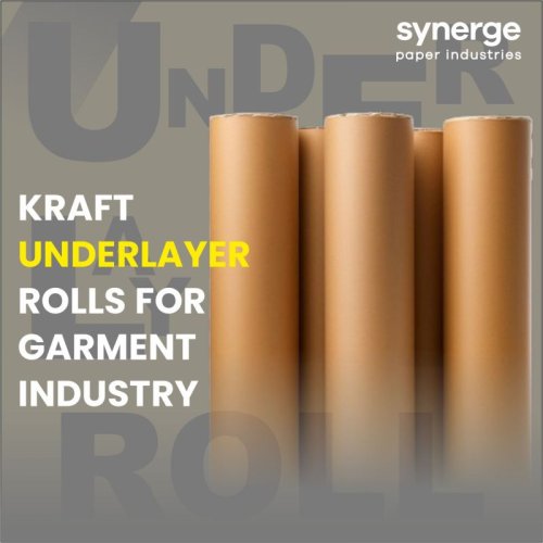 100 GSM 48 Inch Brown Plain Underlayer Paper Roll