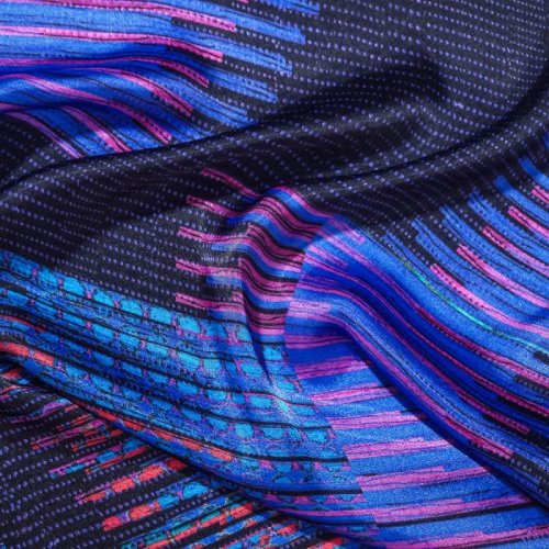 Shining Purple Printed Fabric