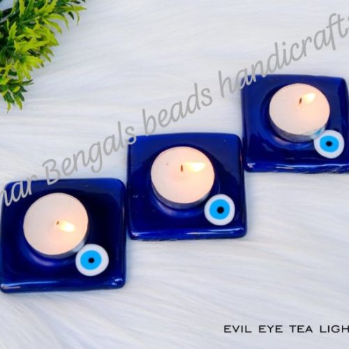 Set of 3 Evil Eye T Light Candle Holder