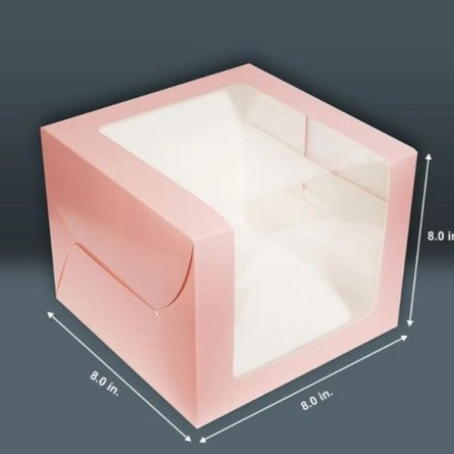 8x8x8 Tall Window Cake Box