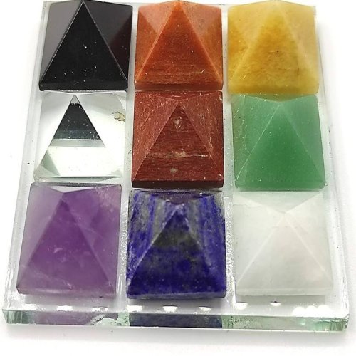 9 Planet Crystal Incense Pyramid