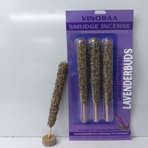 Lavender Buds Long Smudge Incense Sticks