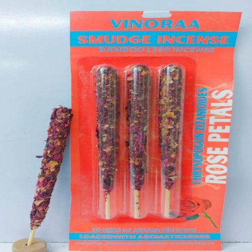 Rose Petals Long Smudge Incense Sticks