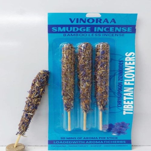 Tibetan Flowers Long Smudge Incense Sticks