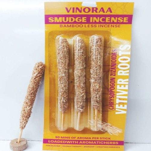 Vetiver Roots Long Smudge Incense Sticks
