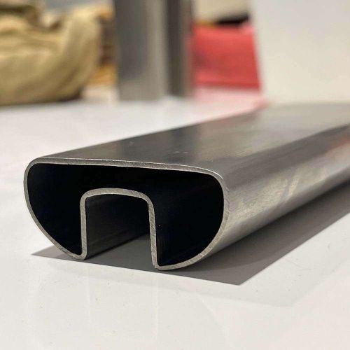 Stainless Steel Slotted D Shape Pipe