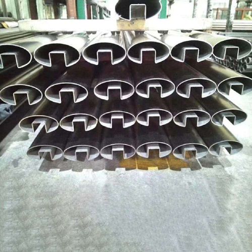 Stainless Steel Slotted Oval Capsule Shape Pipe