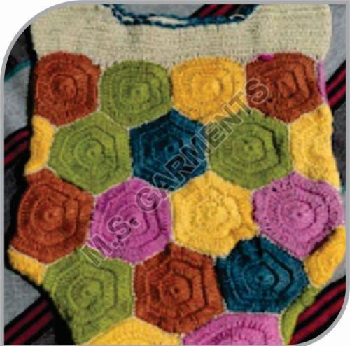 Printed Cotton Yarn Crochet Bag