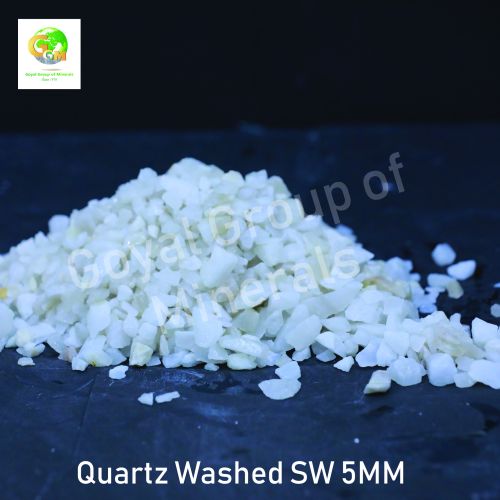 Snow White 5mm Quartz Washed Grit