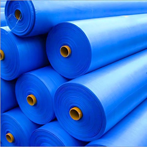 Plain Blue HDPE Laminated Fabric Roll
