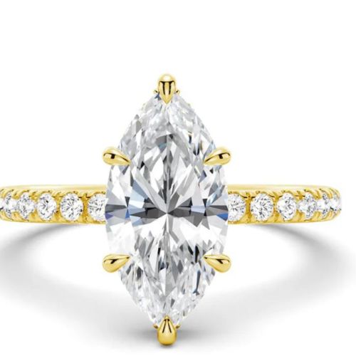 Gold Plating White Zircon Ring