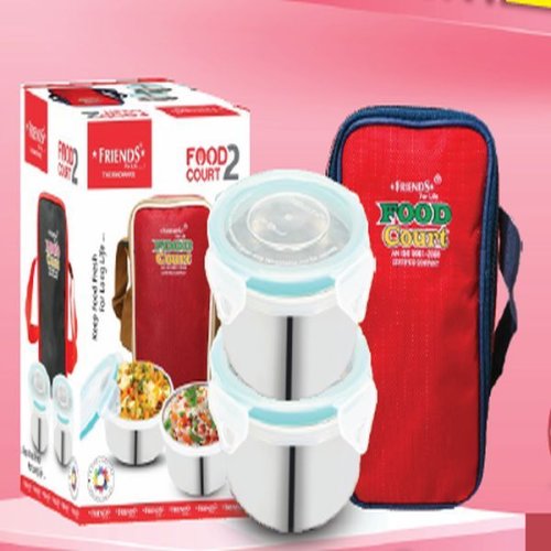 Food Court 2 Stainless Steel Lunch Box