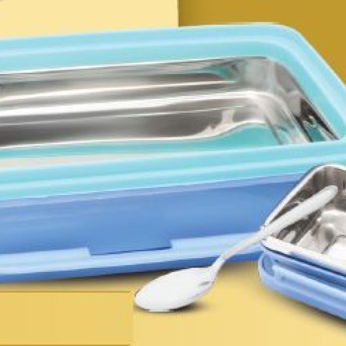 Sleek Stainless Steel Lunch Box