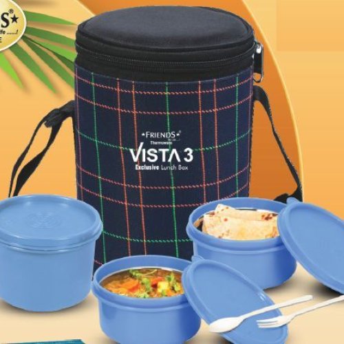 Vista 3 Stainless Steel Lunch Box