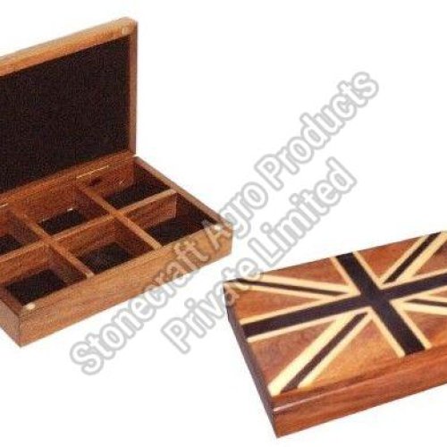 6 Compartment Wood Dry Fruit Box