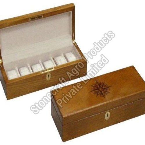 Luxury 6 Watches Storage Wooden Box