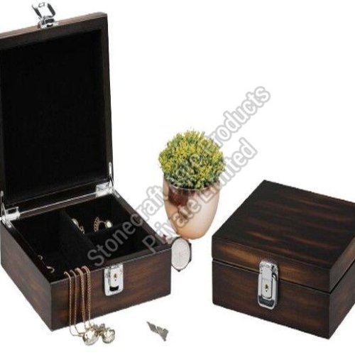 Rectangle Wooden Necklace Storage Box