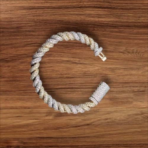 925 Men Sterling Silver Cuban Bracelet