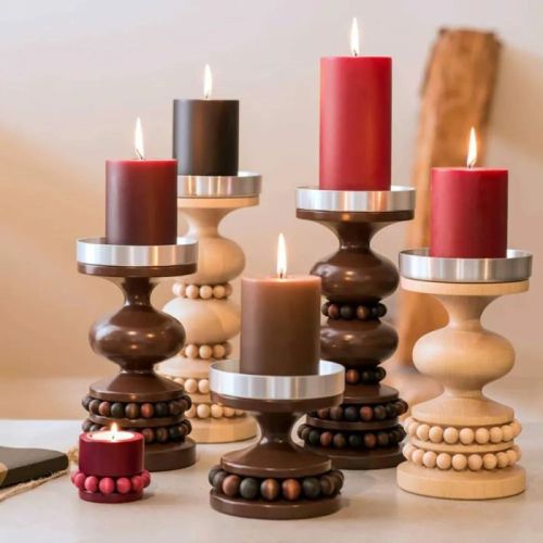 Customized Wooden Candle Stand Service