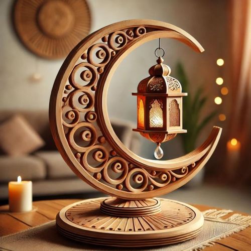 Ramadan Decorative Wooden Lamp