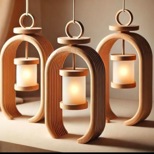 Stylish Wooden Lamp