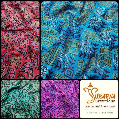 Ladies Block Print Tussar Silk Dupatta